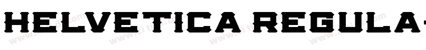 helvetica regula字体转换